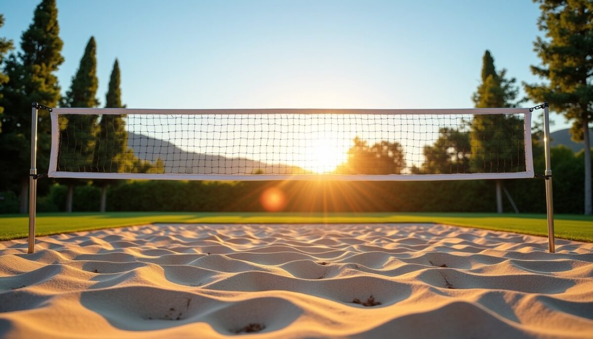 À quelle hauteur doit être installé un filet de volley-ball ?
