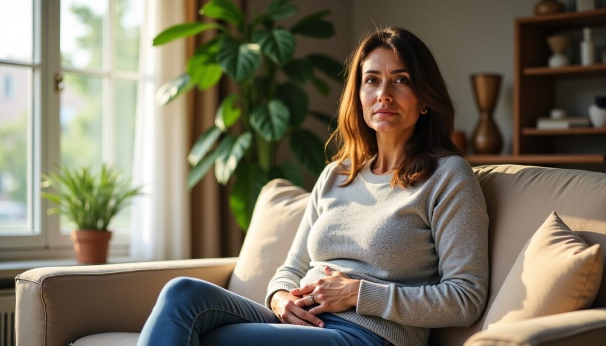 Ventre gonflé sous la poitrine chez la femme : comprendre les causes possibles